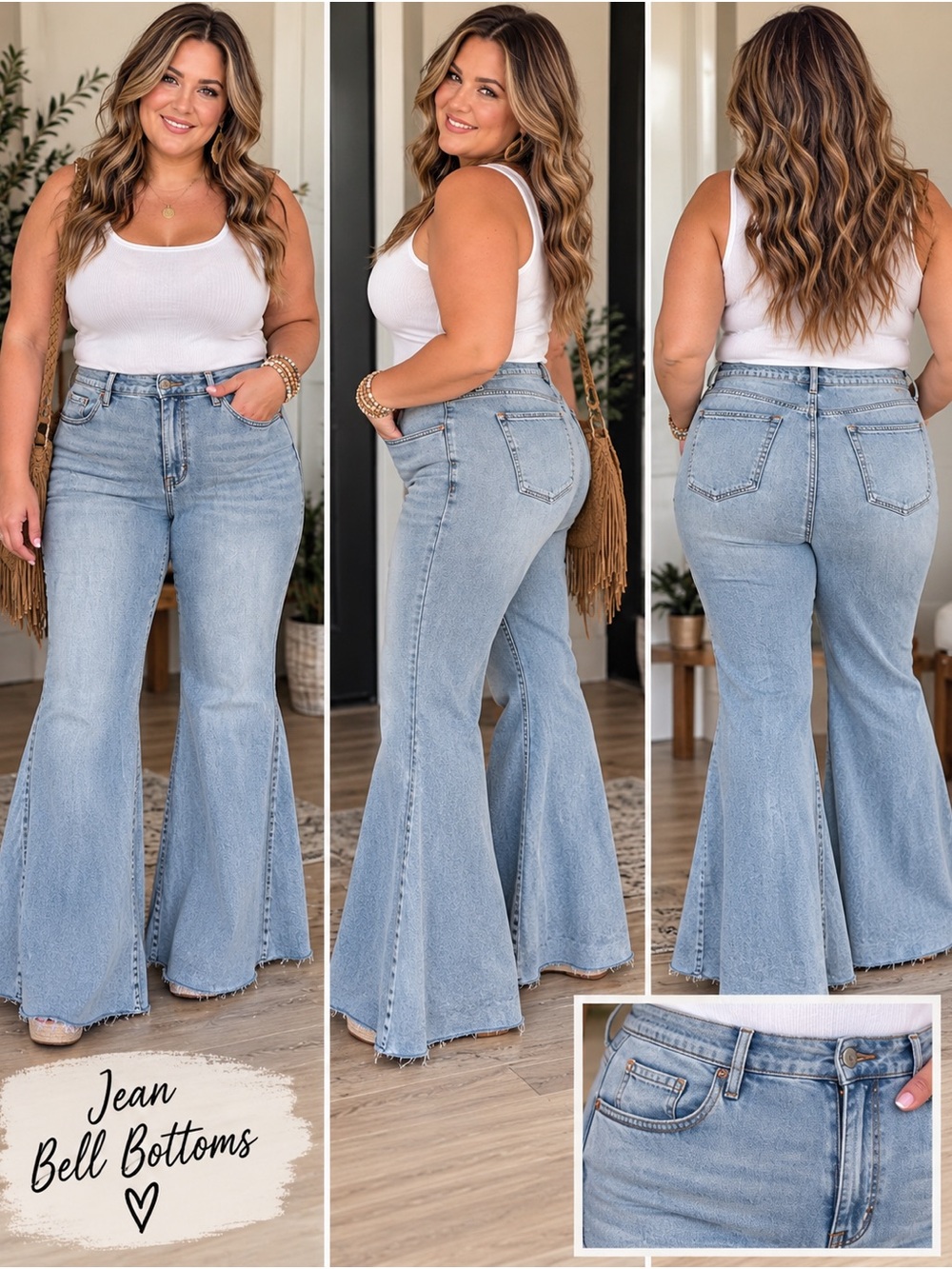 NWT torrid FESTI Light Blue High-Rise Bell bottom Jeans